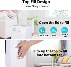 Humidificador Ultrasónico Silencioso Neblina Ajustable 4 Litros Blanco TaoTronic
