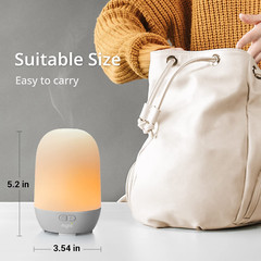 Humidifier Essential Oil Diffuser Cool Mist 100Ml 10+ Hours with 7 Colors LED Li