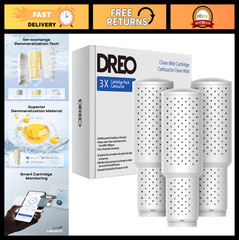 3-Pack Demineralization Cartridge for Humidifiers, Prevent Mineral Build-up, Fil