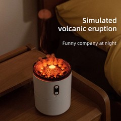 Volcanic Flame Humidifier with Jellyfish Mist