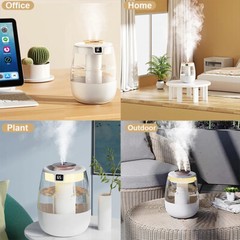 Cool Mist Ultrasonic Humidifier Quiet Filterless Auto Shut Off 1500ML white