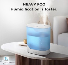 YOGIN Air Humidifier for Bedroom, 3L Top-Fill Cool Mist Humidifier&essential Oil