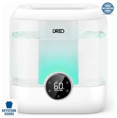 Ultrasonic Humidifier 6L Tank 60 Hours 28dB Quiet Cool Mist Top Fill for