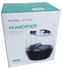 Homasy HM589A Cool Mist Humidifier (2.2L, 28dB, BLACK) 360 Nozzle, VicTsing