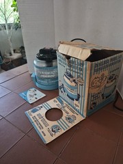 Vintage DeVilbiss No. 145 Vaporizer Humidifier Aqua Blue Manual & Box Tested