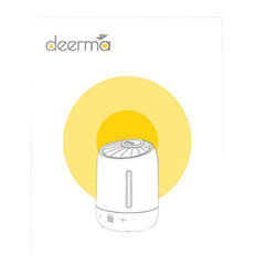 Ultrasonic Air Humidifier Deerma F600 Black 5L Aroma Diffuser Digital Display