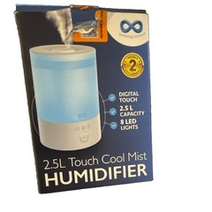 Everlasting Comfort 2.5L Tabletop Cool Mist Humidifier Touch Top Fill LED 360°