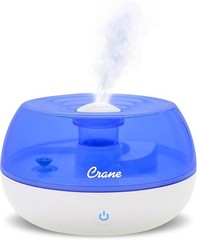 Crane EE-5951 Ultrasonic Cool Mist Humidifier 0.2 Gal Blue & White