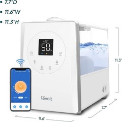 Quiet Sleep Mode Humidifier | Smart Sensor | 753ft² Coverage