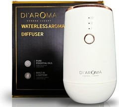 Di’Aroma Waterless Portable Aroma Oil Diffuser (White) Rechargeable USB White