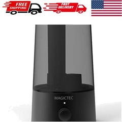 Ultrasonic Humidifier with Auto Shut-Off – Silent 360° Black Diffuser