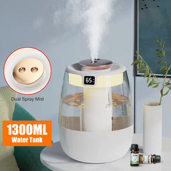 1300ml Humidifiers for Bedroom Large Room Office Cool Mist Air Humidifier Indoor