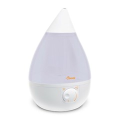 Crane Drop Humidifiers Ultrasonic Cool Mist Humidifier Filter Free 1 Gal White
