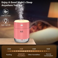 Portable Mini Humidifier, Auto Shut-Off, 2 Mist Modes, Quite, Small Humidifie…
