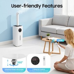 21L Large Humidifier, 35dB Touch Control Humidifier, 110W Commercial Humidifier