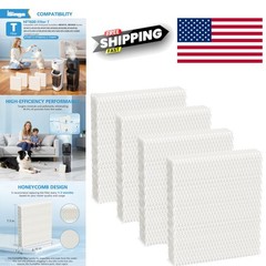 4 Pack Filter T Replacement for Honeywell Tower Humidifier Paper Wicking Filters