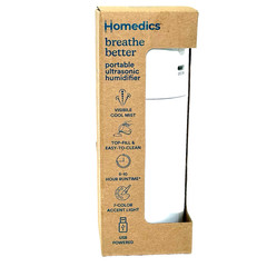 Ultrasonic PORTABLE HUMIDIFIER White USB Powered 10 Hour Run Time Cool Mist BNIB