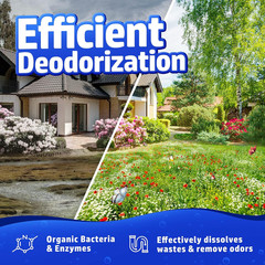 Septic Tank Treatment 12 Pcs for 1-Year Supply, Dissolvable Packs with Easy Oper