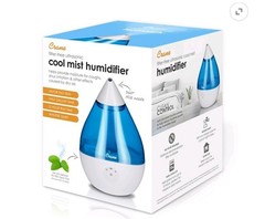 Crane Droplet Ultrasonic Cool Mist Humidifier, 0.5 Gallon, 15 Hour Run Time,…