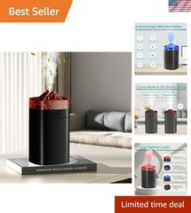 Travel-Ready 400ml Cool Mist Humidifier – Enhances Air Quality for Small Spaces