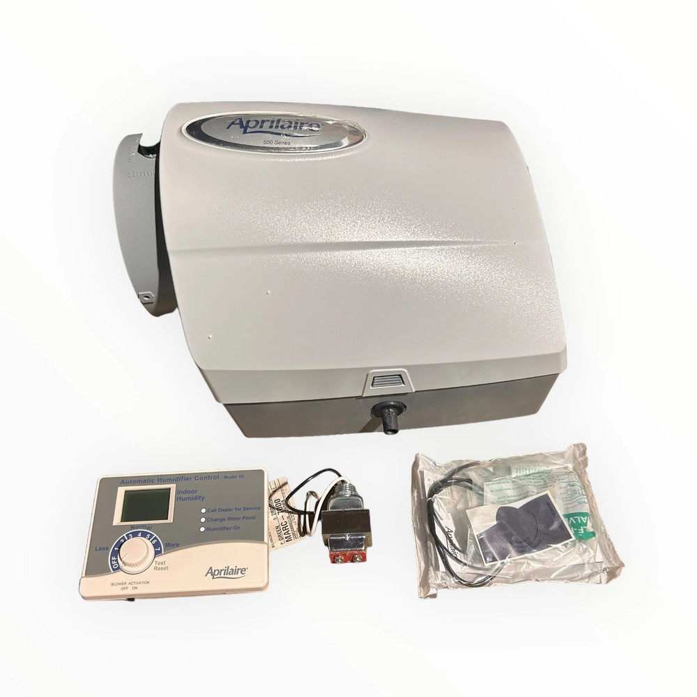 Aprilaire, Model 500M, Automatic Control, Humidifier, Whole House, w/ Manual Hum
