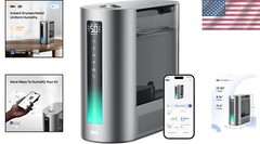 Luxury 6L Humidifier for Large Rooms – Smart Digital, Auto Adjust & Aroma Boost