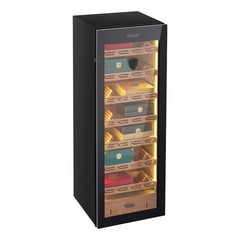 Electric Humidor Cabinet 288L 1700 Counts Compressor Cooling Humidity Control