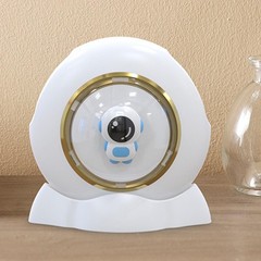 Small Hand Warmer With Night Light Astronaut Hand Warmer For Office White