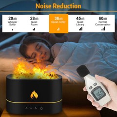 3D Flame Mist Home Decor Air Humidifier Essential Oil Aroma Diffuser USB 250ml