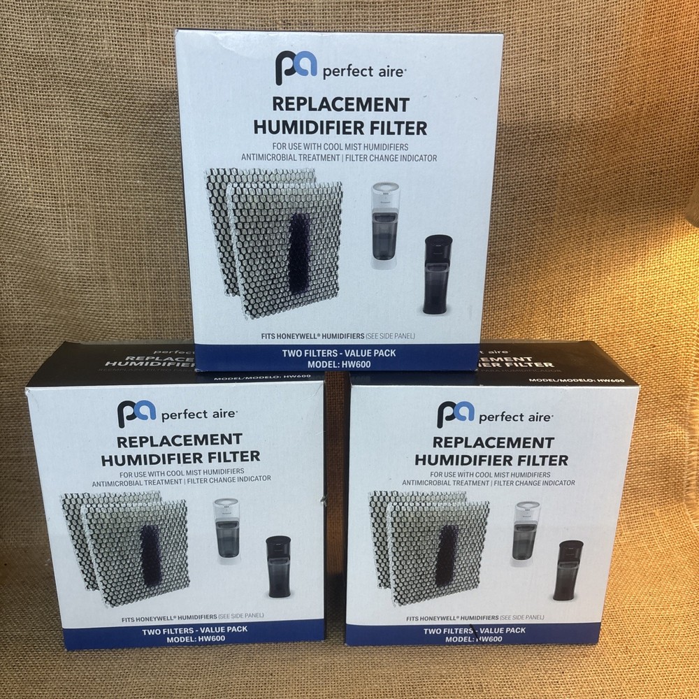 3 PERFECT AIRE 2 Replacement Humidifier Filters HW600 HONEYWELL HEV615 & HEV620*