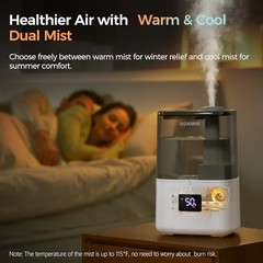 4.5L Warm Cool Mist Ultrasonic Humidifier Bedroom Large Room