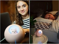 LED Light Humidifier Pet Planet Cat Ultrasonic Aroma Essential Oil Home Diffuser