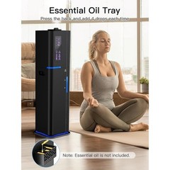 10L Ultrasonic Humidifier 60H Run Time 3 Moisture Modes Remote Aroma Diffuser US