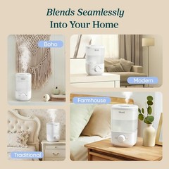 2.5L Quiet Cool Mist Humidifier, Ideal for Baby Nursery, Touch Control Operation