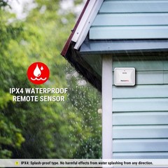 ThermoPro Indoor Outdoor Thermometer Wireless White In-outdoor