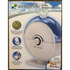 PureGuardian 14 Hour Ultrasonic Cool Mist Humidifier – White/Blue