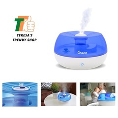 Lightweight Personal Humidifier for Baby and Travel – 1.2 lbs, Blue/White Design