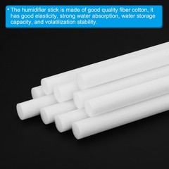 10Pcs Cotton Filter Sticks humidifier stick White (4.72” x 0.39”)