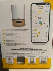 Safety 1st Smart Humidifier. 1-gallon capacity. Adjustable nightlight