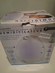 Bell+Howell 1 Gal Ultrasonic Color Changing Humidifier & Aroma Diffuser Open Box