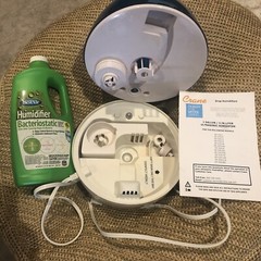 Crane 1 Gal Drop Ultrasonic Cool Mist Humidifier for Medium/Large Rooms