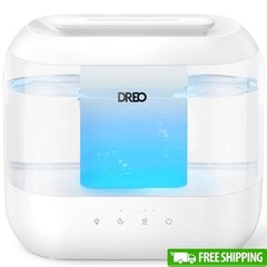 Bedroom Air Humidifier Top Fill 4L Cool Mist Humidifier 32H Runtime 28 dB Quiet