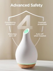 InnoGear Essential Oil Diffuser, 150ml Ceramic Diffuser Medium, White