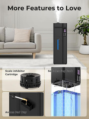 13L/3.43Gal Humidifier Large Room, 800Ft² Coverage, 100H Runtime, Auto Humidity