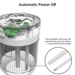 Portable Mini Humidifier, 500ml Small Humidifier for Bedroom Travel, White