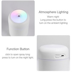 Aroma Humidifier Essential Oil Diffuser Grain Ultrasonic Air LED Aromatherapy US