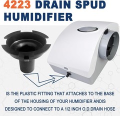 Durable 4223 Drain Spud for Optimal Humidity – Fits Aprilaire 500/600 Models