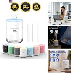 Portable Mini Humidifier, 500ML USB Personal Cool Mist Humidifiers for Bedroo…