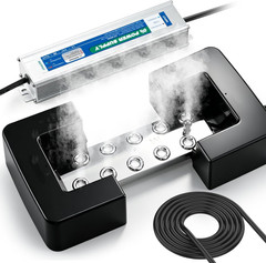 Mist Maker 10 Head Ultrasonic Pond Fogger 7000Ml/H, 350W, W/Float | Water Mist H