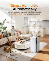 Humidifier Large Room, 5.3Gal/20L Warm & Cool Mist Humidifiers for Home 1500 Sq